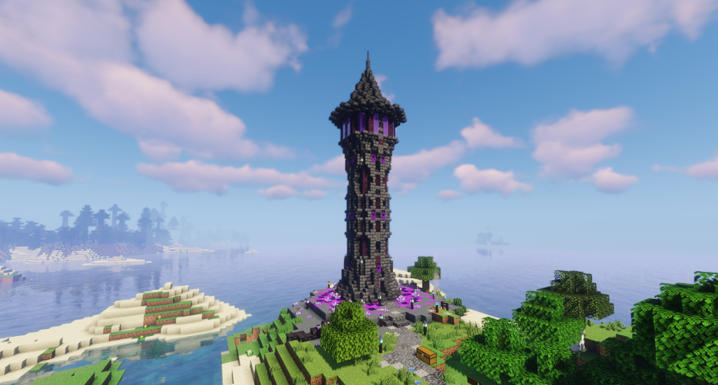 Mapa de la torre de mago Minecraft |