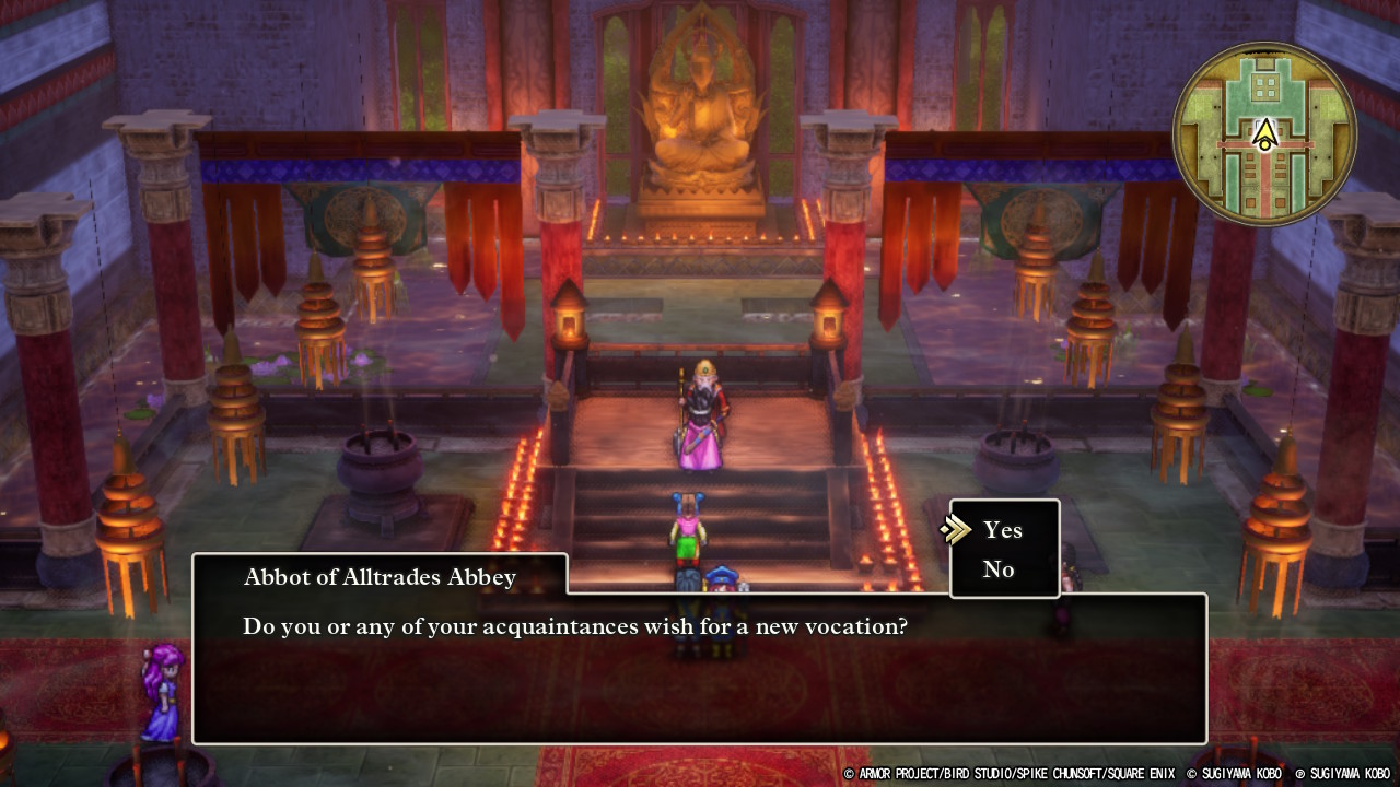 Cómo cambiar las clases en Dragon Quest III: remake HD-2D