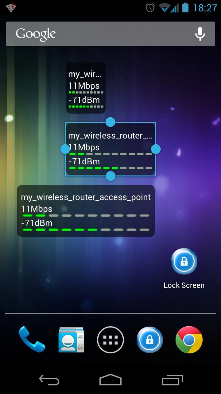 WiFi Status(Link Speed) Widget