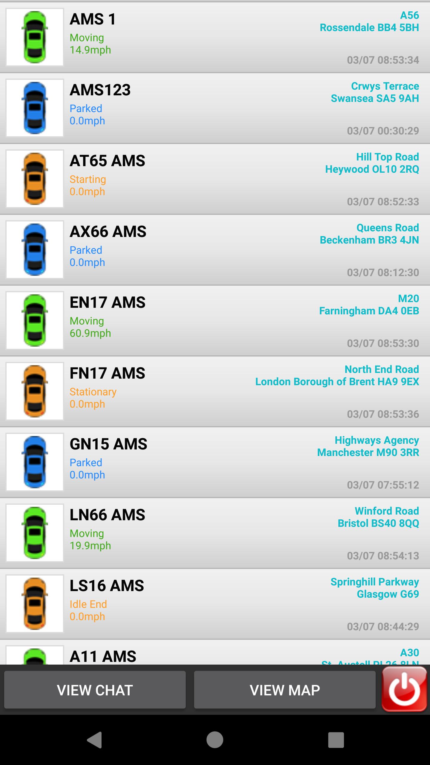 AMS Mobile Tracking