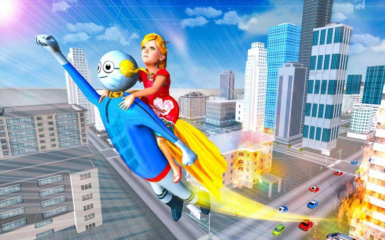 US Police Stickman Speed Hero Robot Rescue Mission