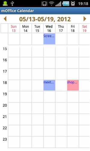mOffice - calendar/task sync