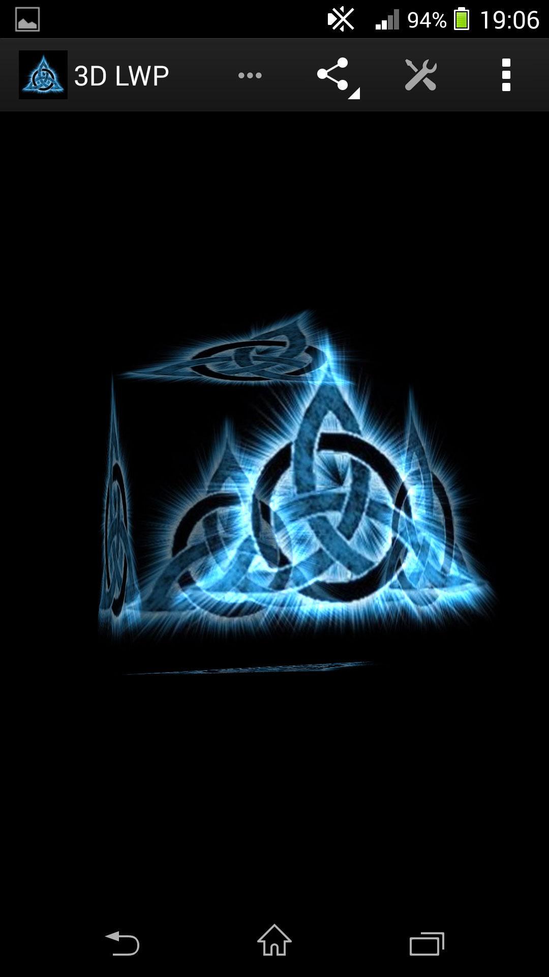 3D Triquetra Live Wallpaper