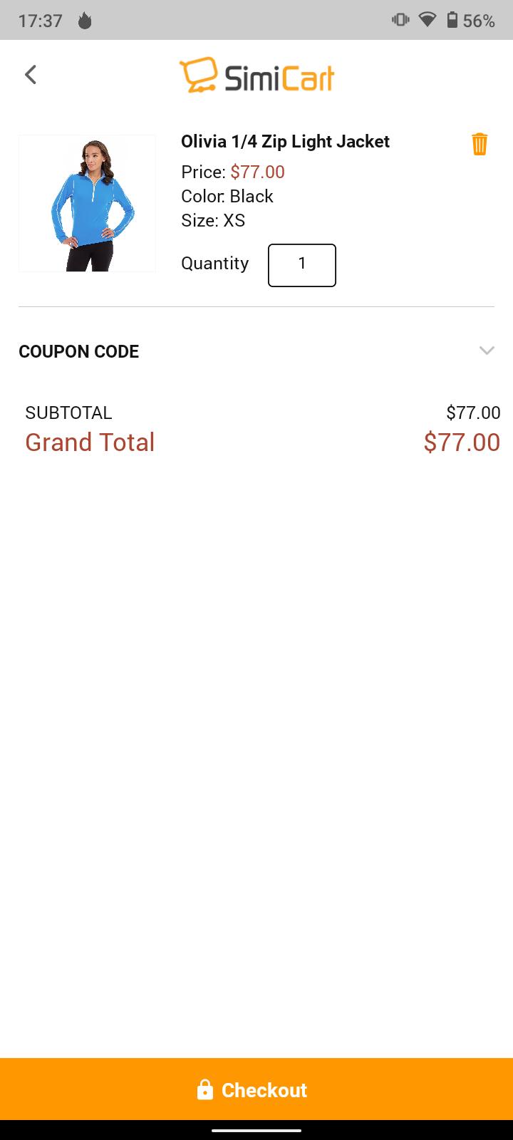 Magento Mobile App Demo