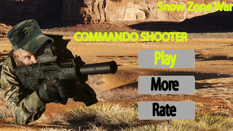 Commando Shooter Snow Zone War