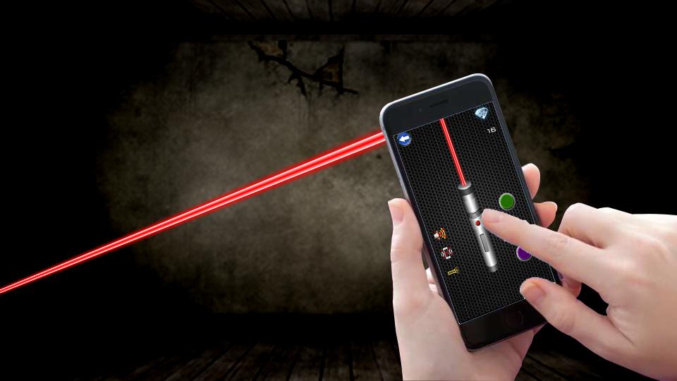 Laser Beams Phone Simulator