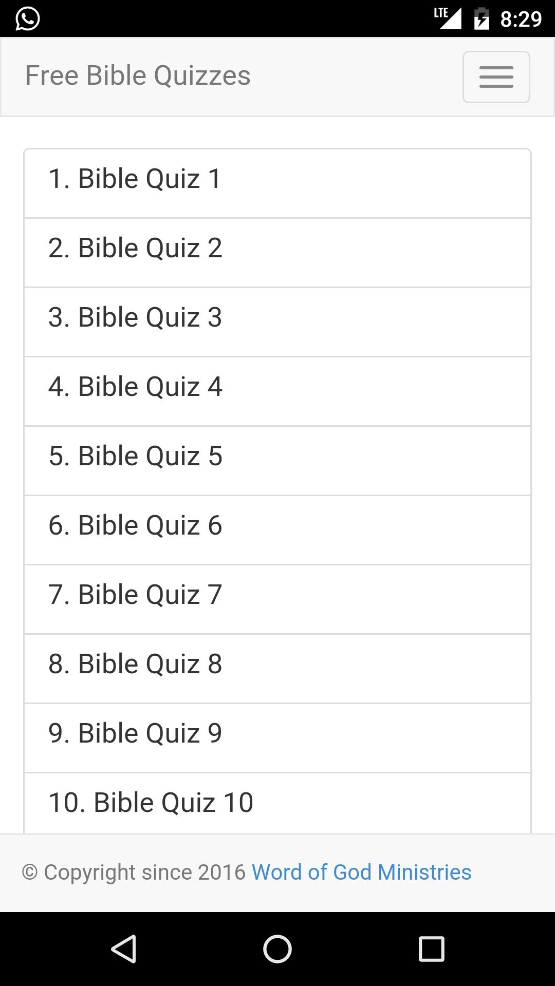 Bible Quiz Free