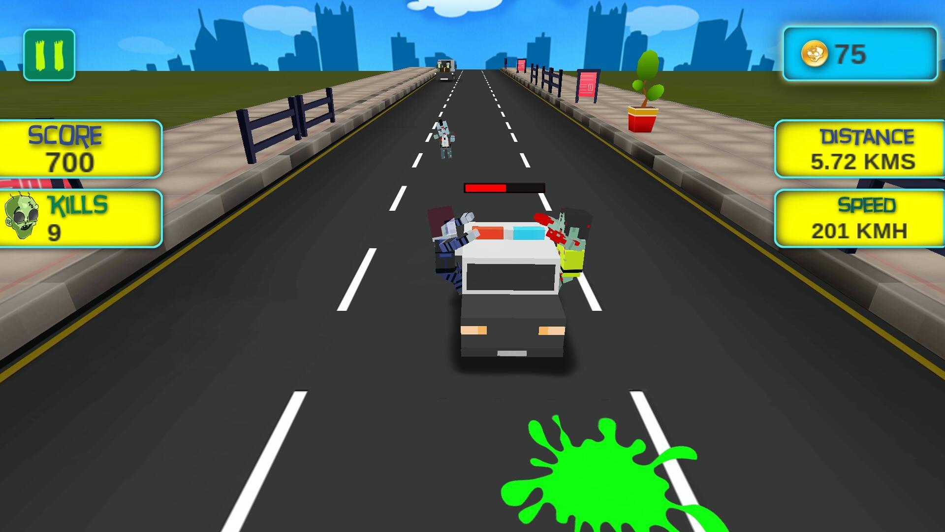 Blocky Zombie Highway