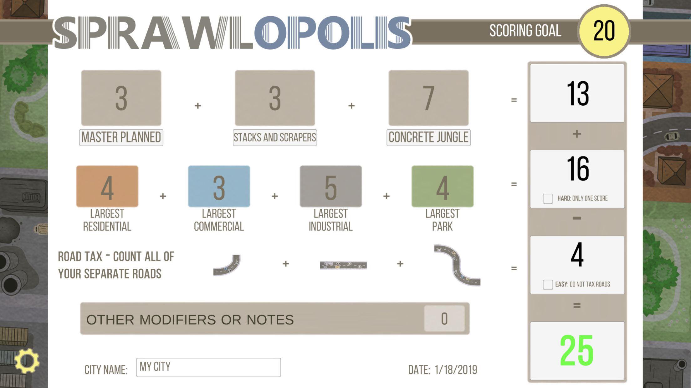 Sprawlopolis Score Tracker